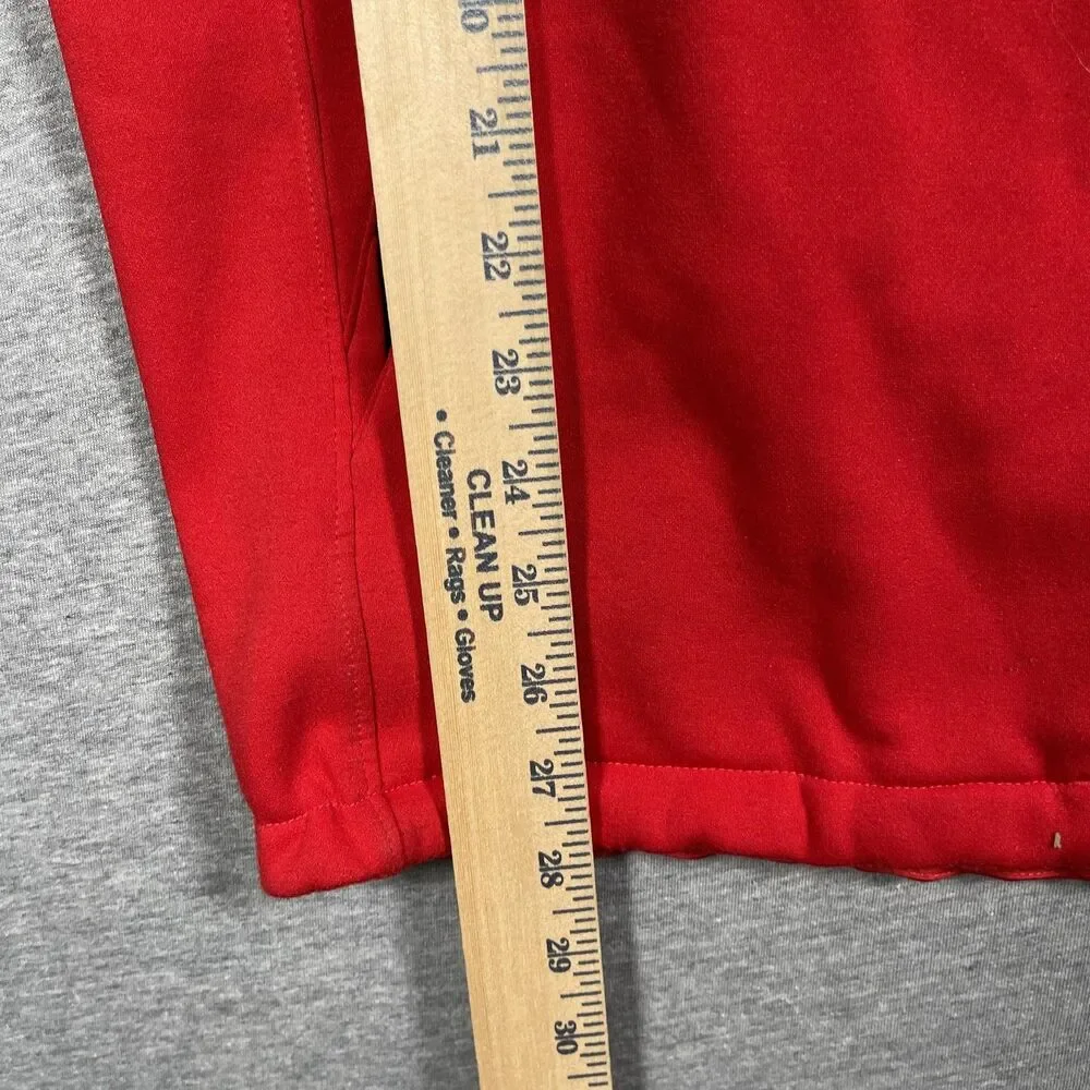 The North Face Jacket Mens XL Red Gray Basic Jacket FlashDry Full Zip Pockets